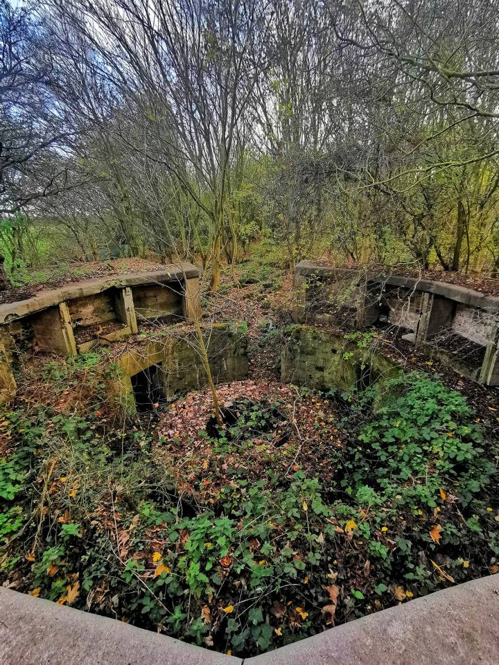 Although the site is visibly overgrown much of the structure can still be seen