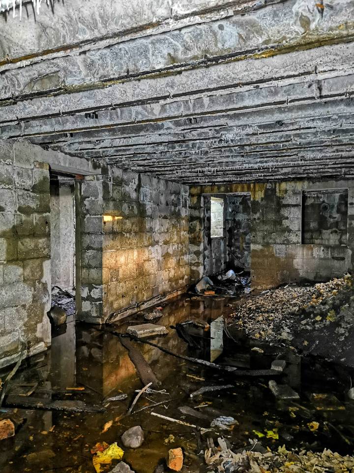 The now abandoned anti-aircraft battery was built in 1944