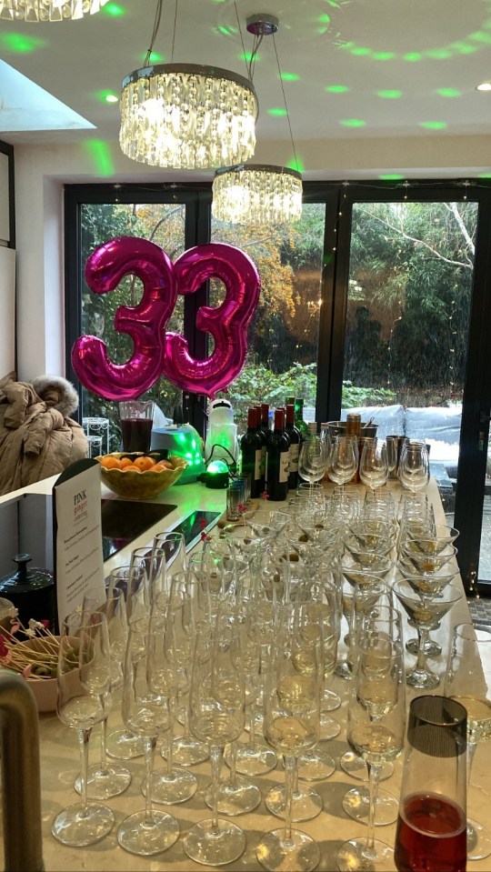 Her home was well stocked with booze