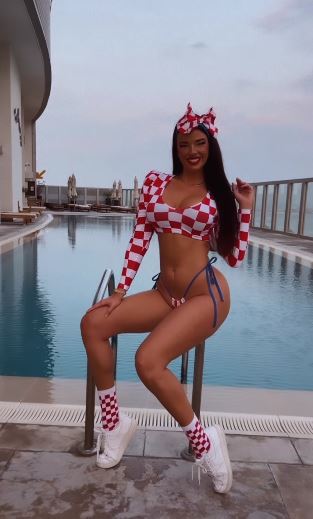 The model has said she has no fear of punishment from Qatari officials