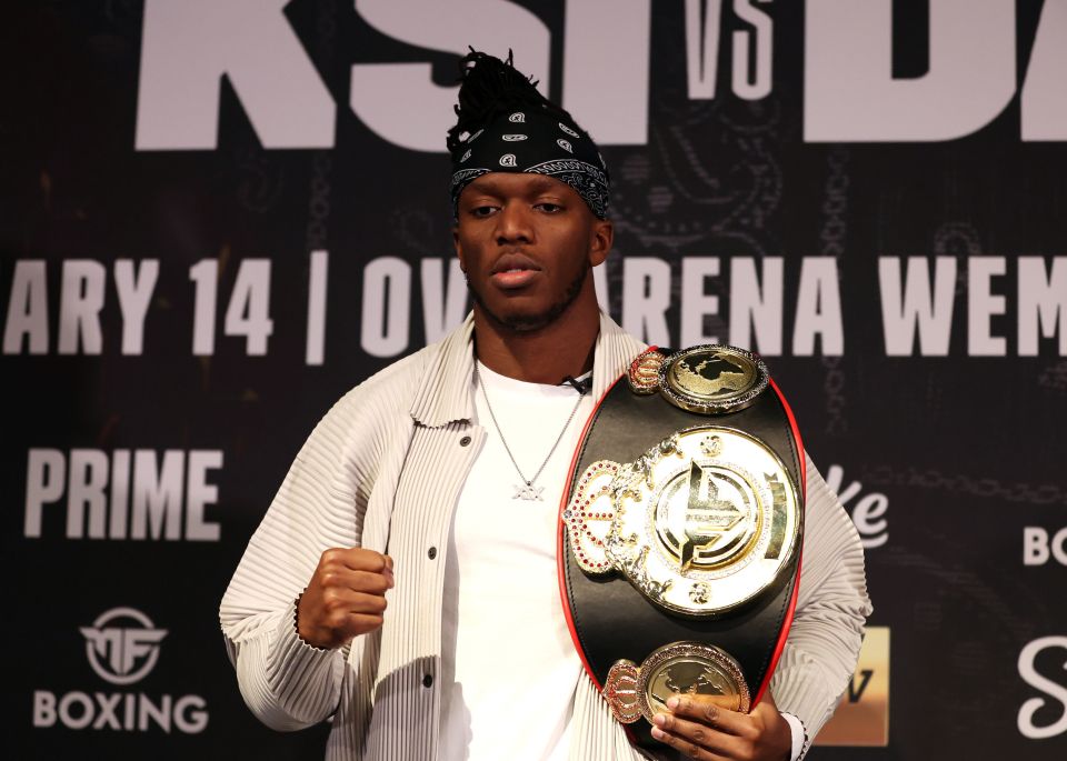 KSI ahead of his next fight with Dillon Danis
