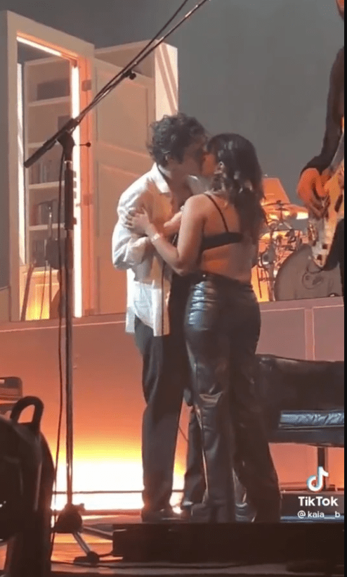 The singer recently kissed another fan in Las Vegas