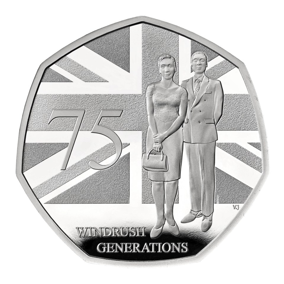 The Windrush generation will be celebrated in new commemorative coins for 2023