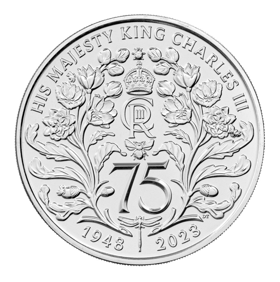 The monarch's 75th Birthday will be celebrated on a £5 coin