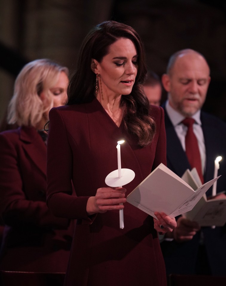 The Princess of Wales during the Together at Christmas Carol Service at Westminster Abbey