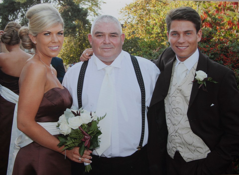 Joey seen here with his dad and sister Frankie Essex