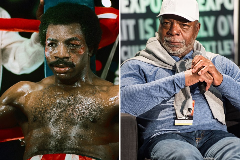 Carl, shown in Rocky, is still acting at the age of 75