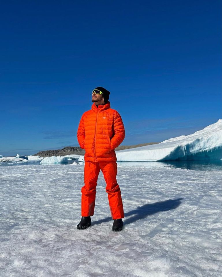 He has enjoyed some time cooling off in Antarctica