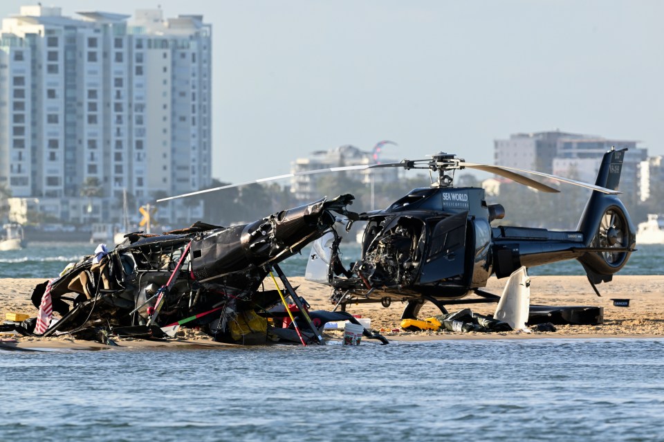 Four people died when two helicopters collided in Australia