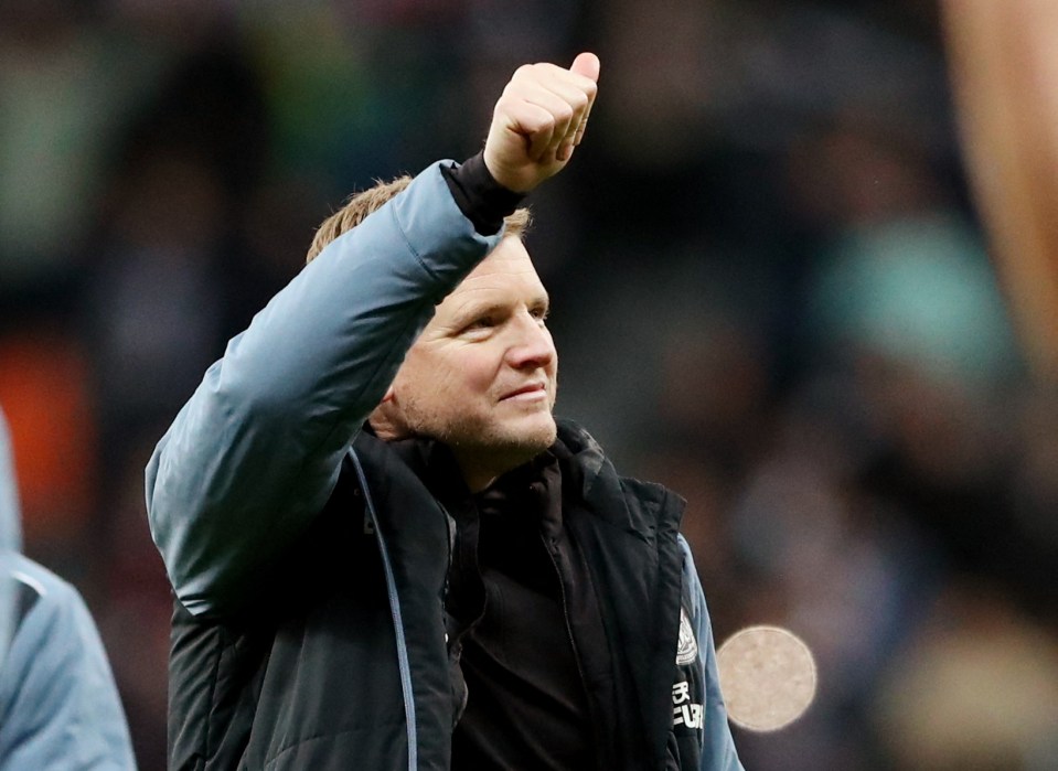 Toon boss Eddie Howe was over the moon with the result