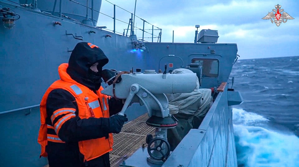 The vessel was deployed from Severomorsk last week