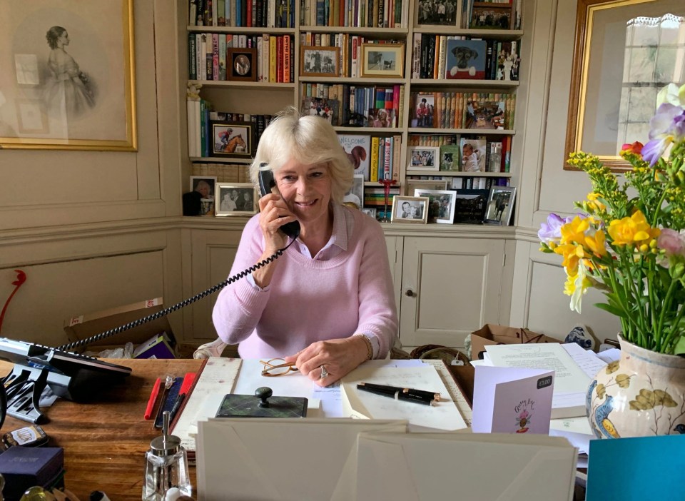 Camilla also has a private office in the Scottish home