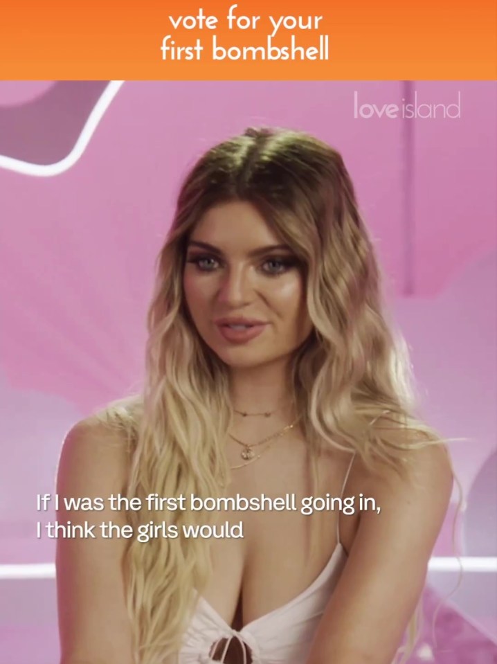 Ellie stated she would shake up the villa if voted in as first bombshell