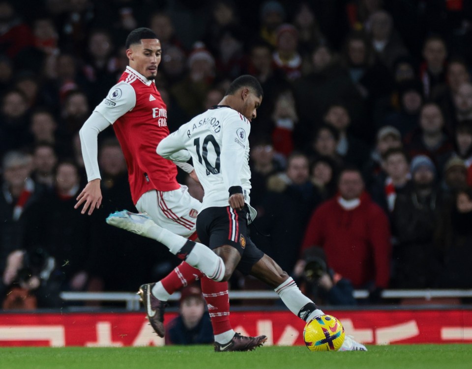 Marcus Rashford's early hit broke the deadlock in North London