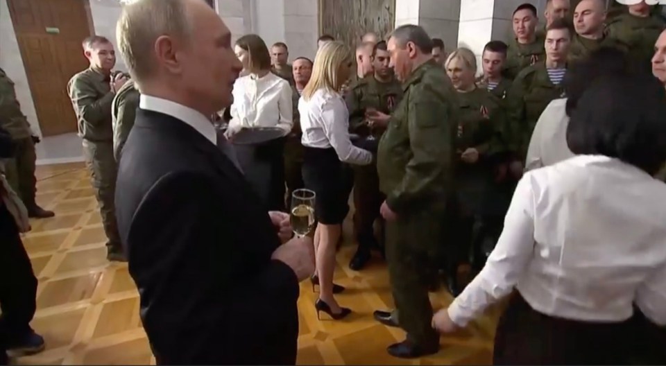 Putin raised a glass of champagne as his missiles rained down on Ukraine on New Year's Eve