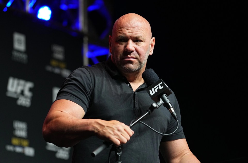 Dana White has apologised for slapping his wife