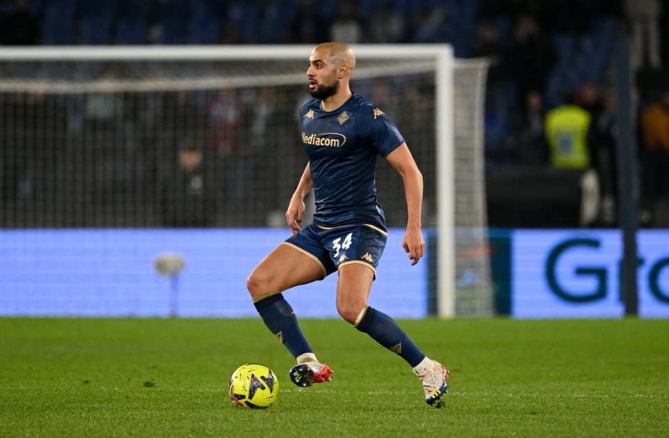 Fiorentina star Sofyan Amrabat has been linked with a move to Liverpool and Barcelona