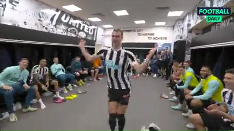 His team-mates found it hilarious
