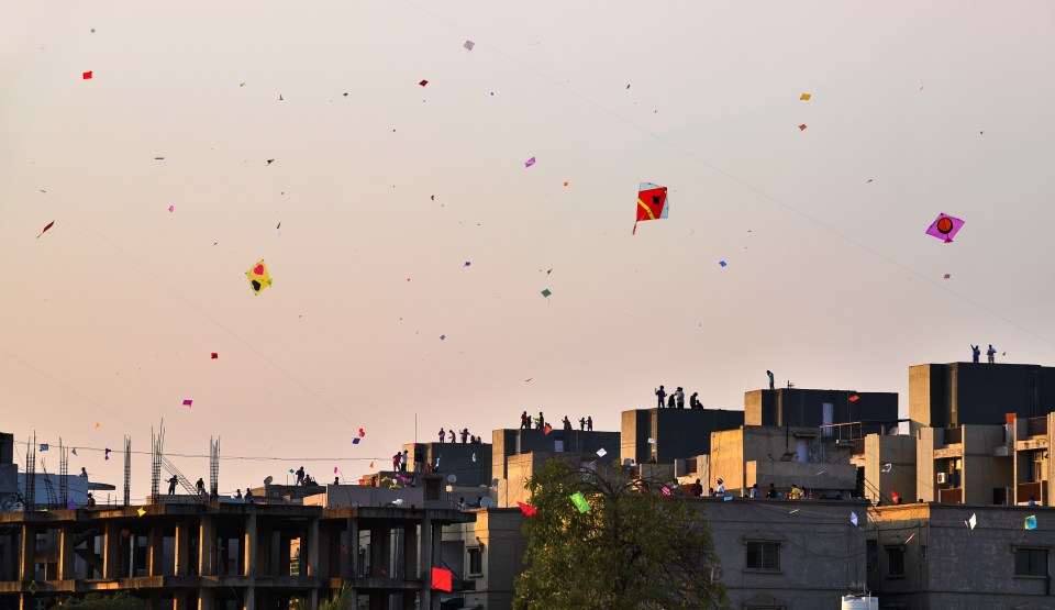 Six people were horrifically killed when their throats were slit by the kite strings in India