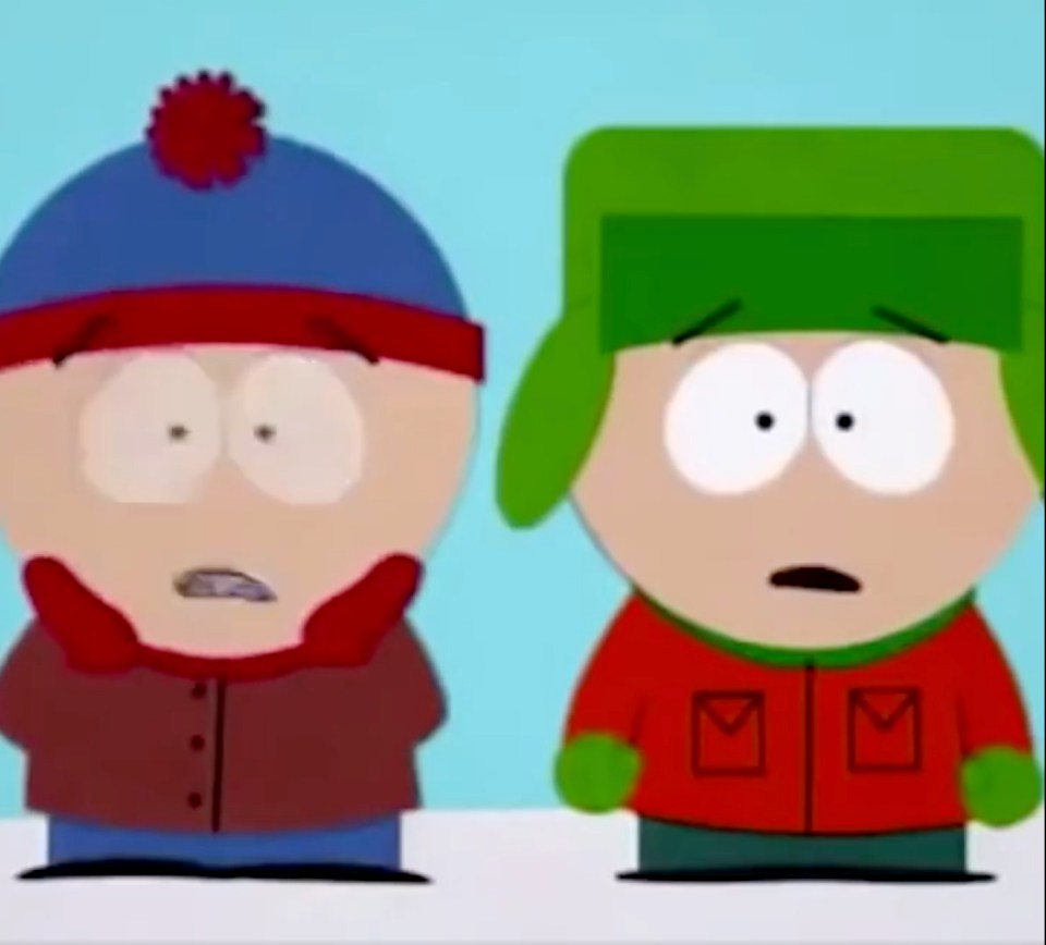 South Park characters Stan Marsh (left) and Kyle Broflovski (right) are responsible for one of TV's most famous catchphrases