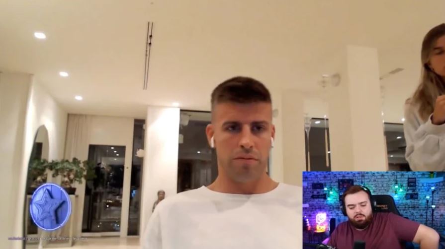 Footage from a Zoom interview in 2021 appears to show Pique's new girlfriend in the background