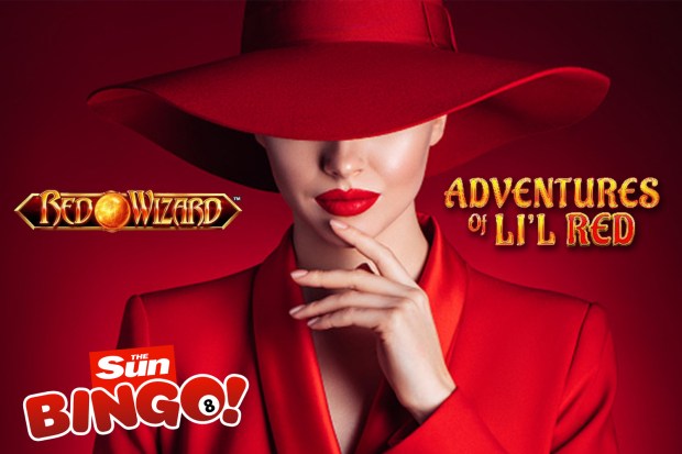 Promotional image for Sun Bingo's Adventures of Li'l Red game.