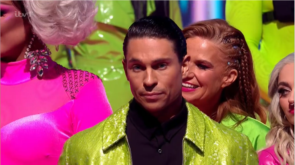 Joey looked puzzled when his name was the first to be called out to start of the show