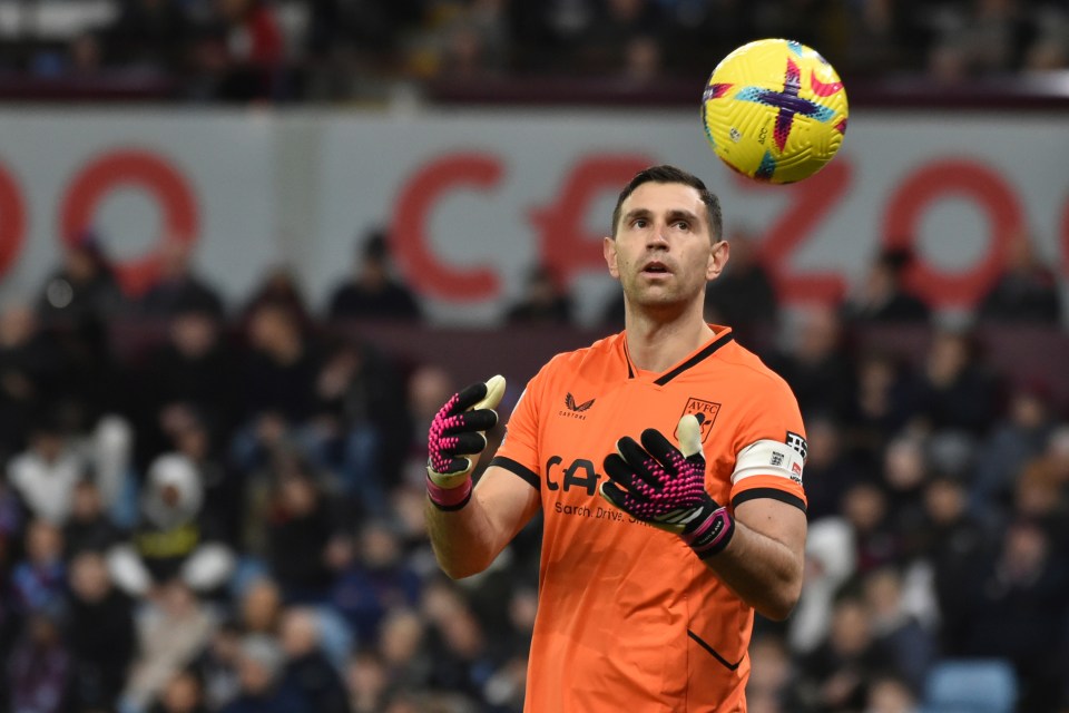 Aston Villa's Emi Martinez was pumped up after the win over Leeds United
