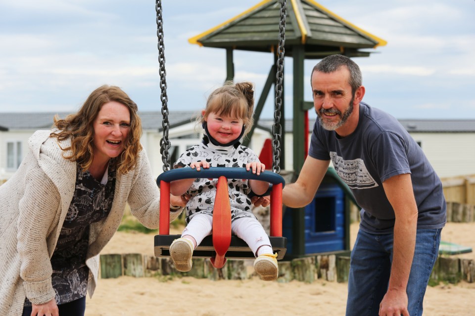 Claire and Giles had a perfect time with daughter Esme at Dornoch, Sutherland