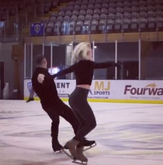 Dancing on Ice's Nile Wilson suffered a painful fall during rehearsals
