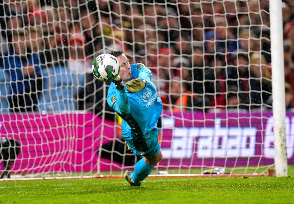 Dean Henderson's penalty save put Forest through
