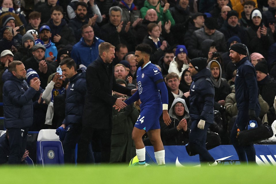 James trudged down the tunnel after getting injured against Bournemouth
