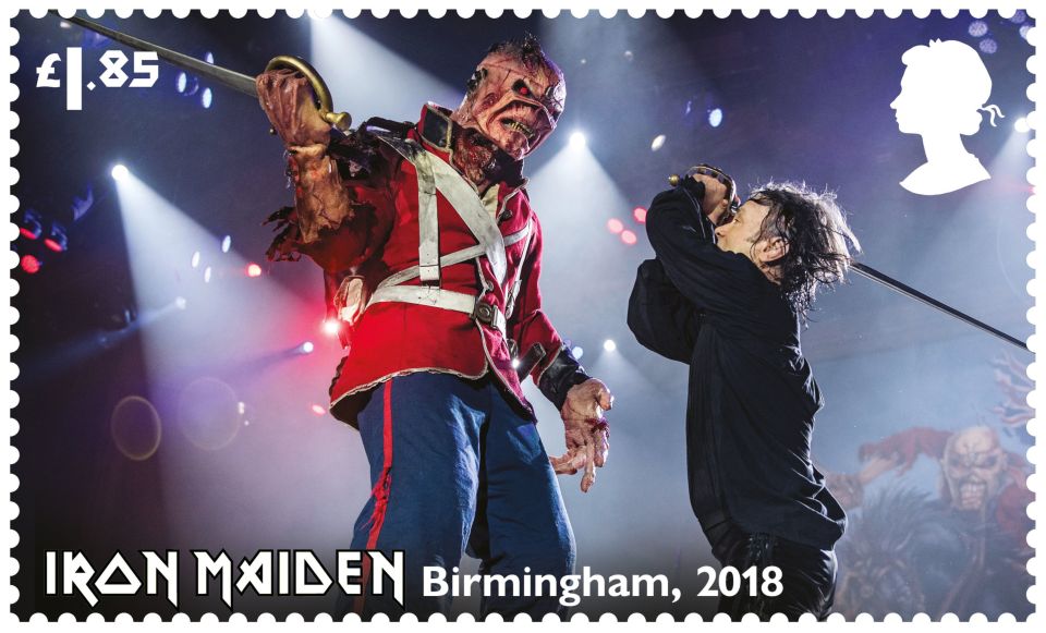 They are the fifth British group to earn their own Royal Mail designs