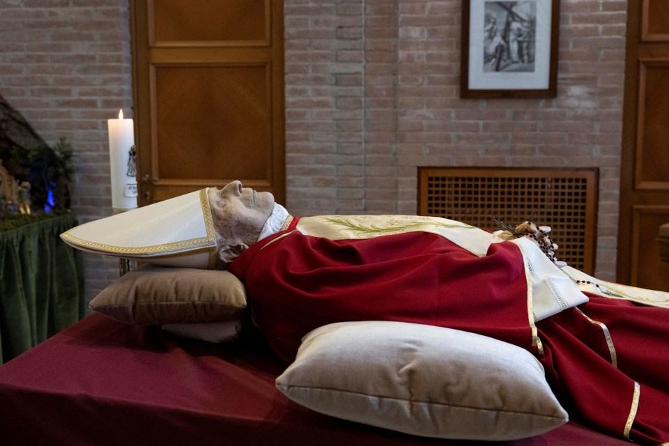 The former Pope will lie in state from Monday until his funeral on Thursday