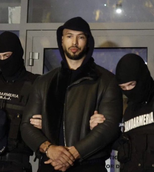 Andrew Tate was arrested last month and is currently in prison in Romania
