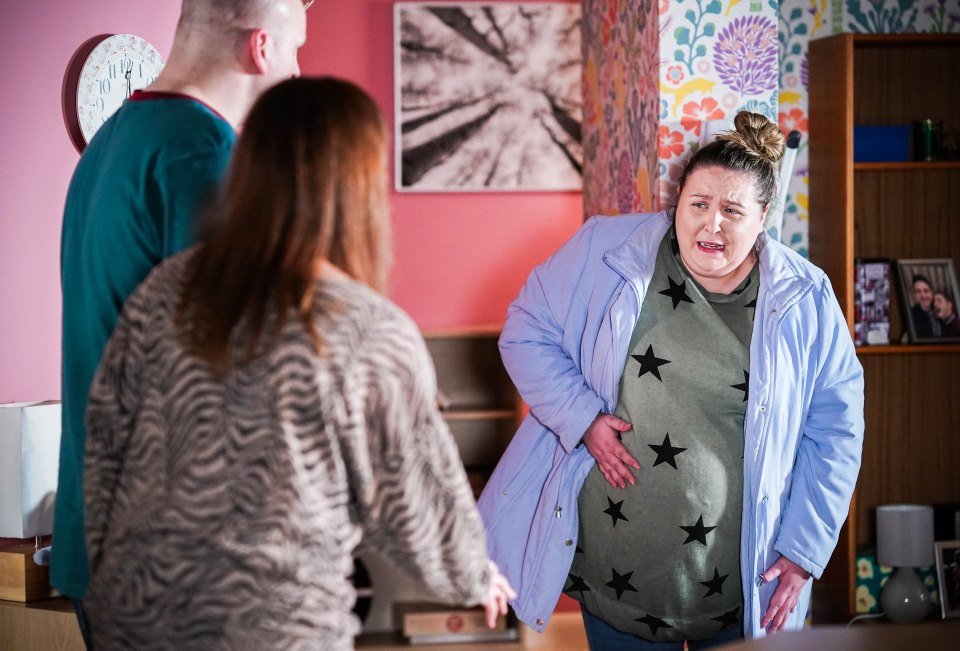 Clair was involved in a surrogacy plot before her break
