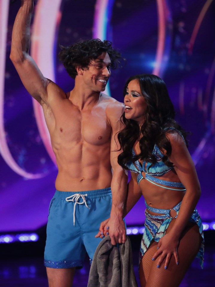 Joey Essex performed half naked on tonight's show