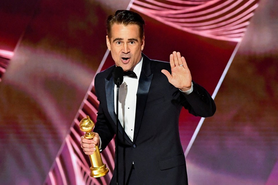 Colin Farrell is nominated for Best Actor at the glitzy London ceremony