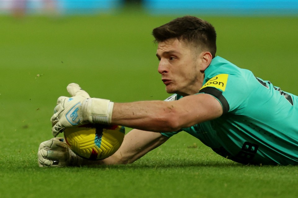 Nick Pope was sent off for deliberately handling the ball outside the box