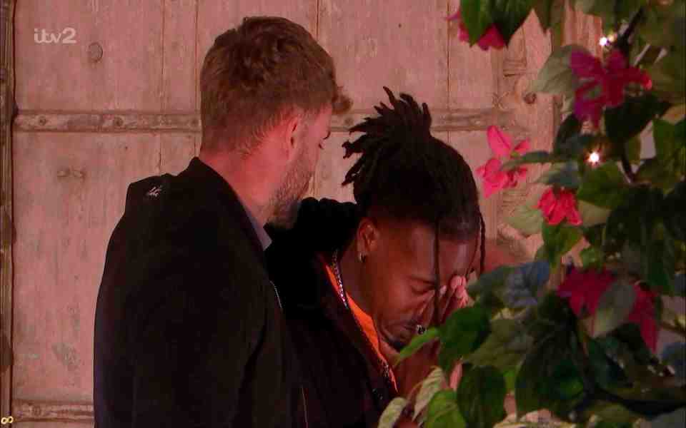 Shaq Muhammad shared a tearful embrace with Tom Clare