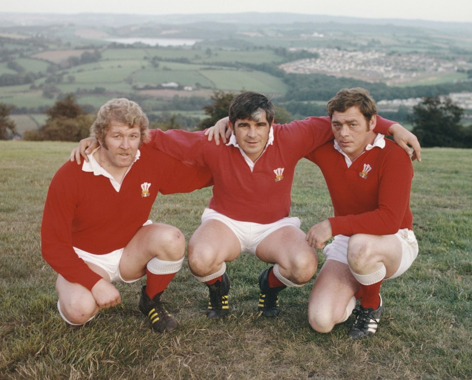 Ex-Wales prop Tony 'Charlie' Faulkner, right, has died aged 81