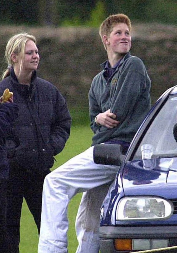 The former Highgrove groom told how she had a passionate five-minute romp with the young prince - the pair pictured together a few weeks before