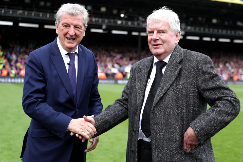 Motty received an award from Roy Hodgson for services to commentary in 2018