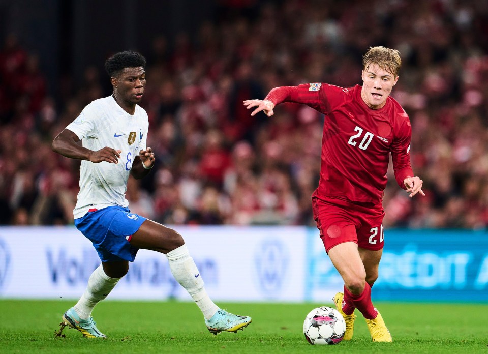 Blessed with a low centre of gravity, Hojlund has been capped by Denmark twice