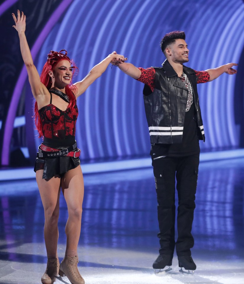 Klabera Komini is a Dancing On Ice pro - seen here with her 2023 celebrity partner Siva Kaneswaran