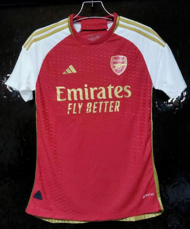 An unconfirmed Arsenal home kit for the 2023-24 season has been leaked online