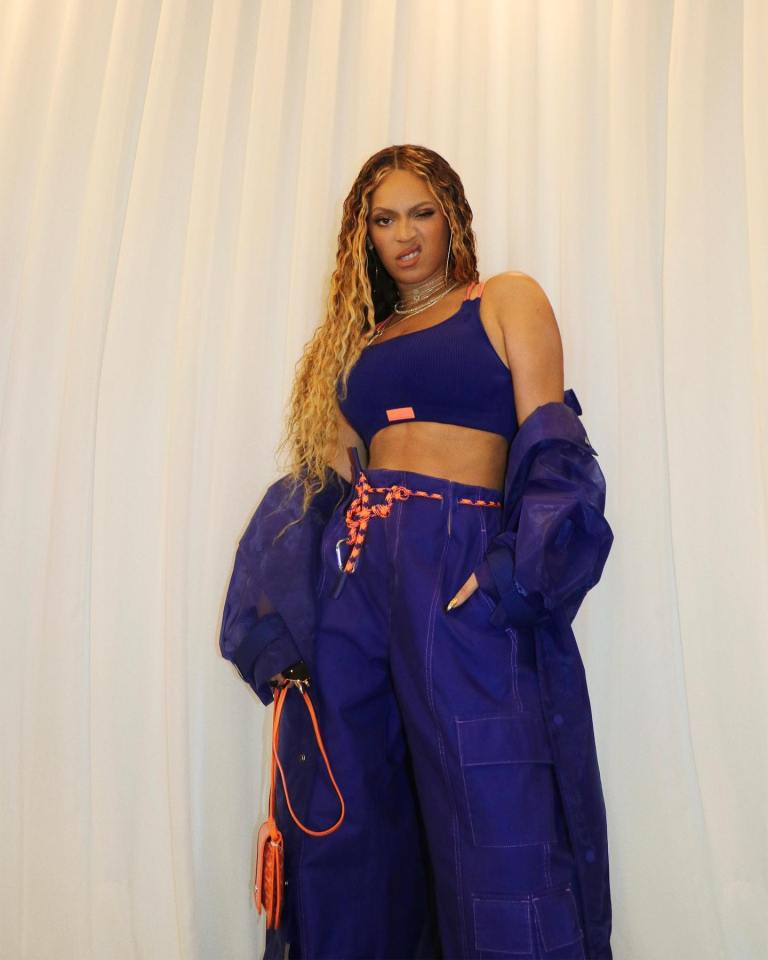 The megastar posed for her new Ivy Park and Adidas collaboration launching today