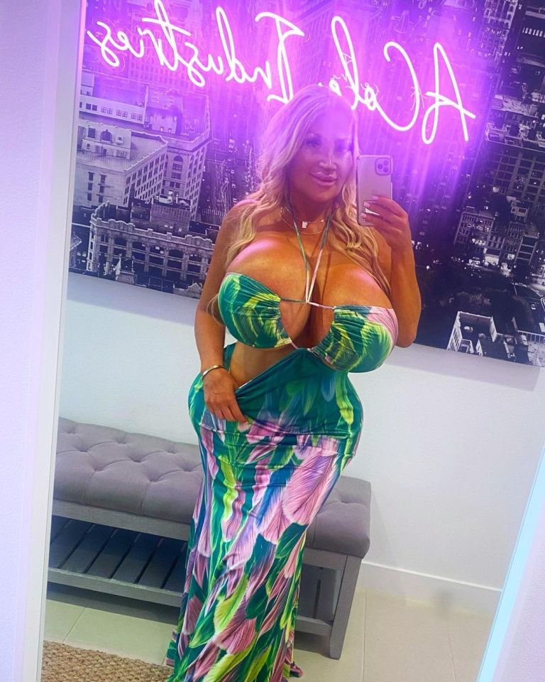The California native has boosted her chest and booty