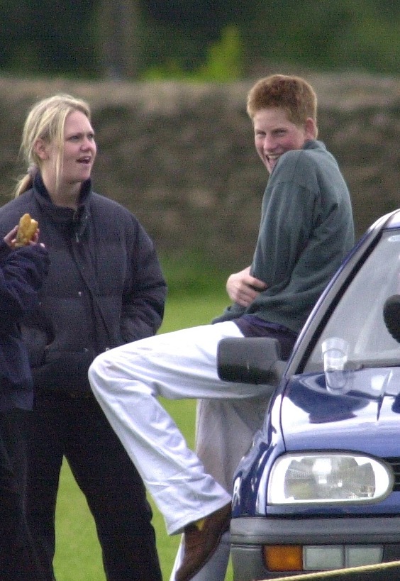 She reveals 'No one warned me about the night being included in the book' - Sasha and Harry at a polo club event in 2001