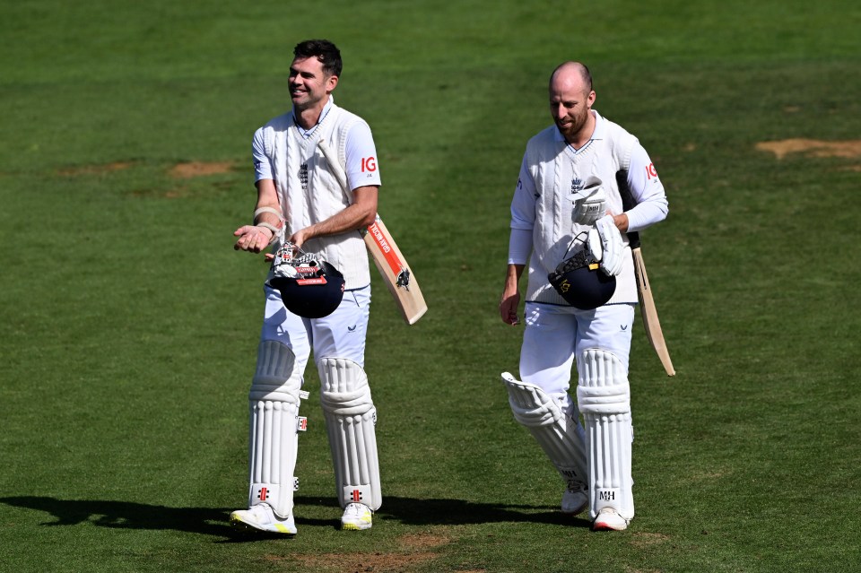 Anderson and Jack Leach came up just short of steering England to victory